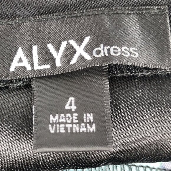 Alyx Women's Blue, Green, Black, Tropical Sleeveless Fitted Midi Dress Size 4 - Picture 11 of 11
